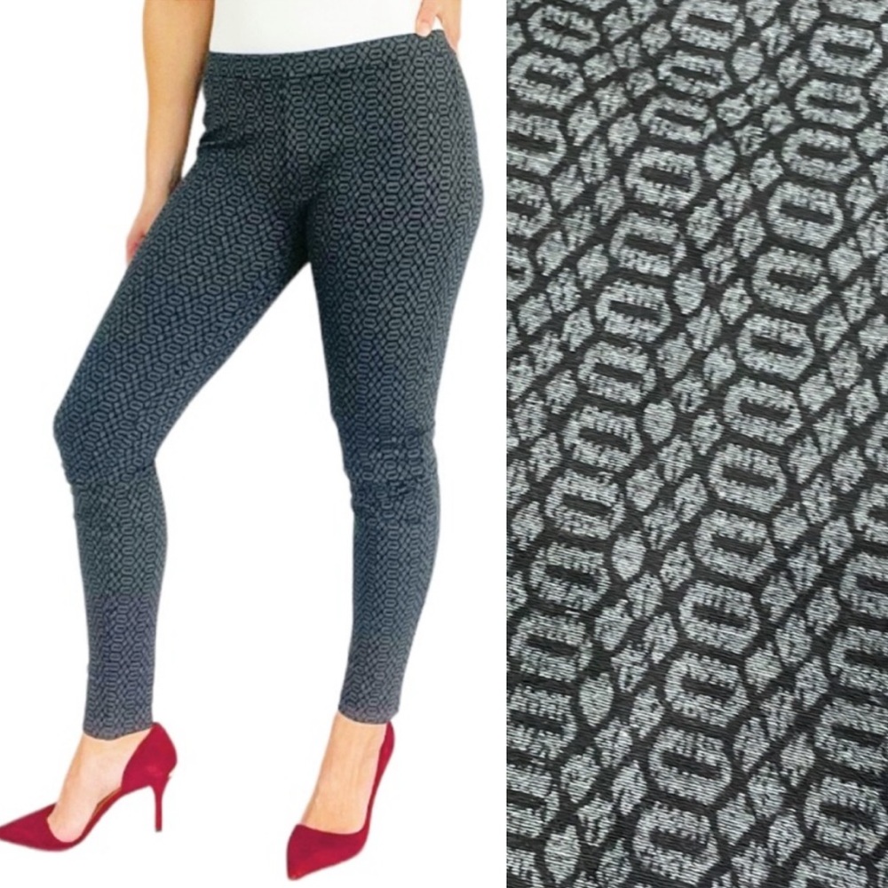 Joie charcoal heather gray caviar Keena geometric print leggings size small